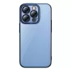 Schutzhülle Baseus für iPhone 14 Pro – transparent glitzernd blau