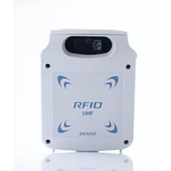 RFID-Reader Denso SP1-QUBi mit Bluetooth und USB, integrierter 2900-mAh-Li-Ion-Akku, weiß