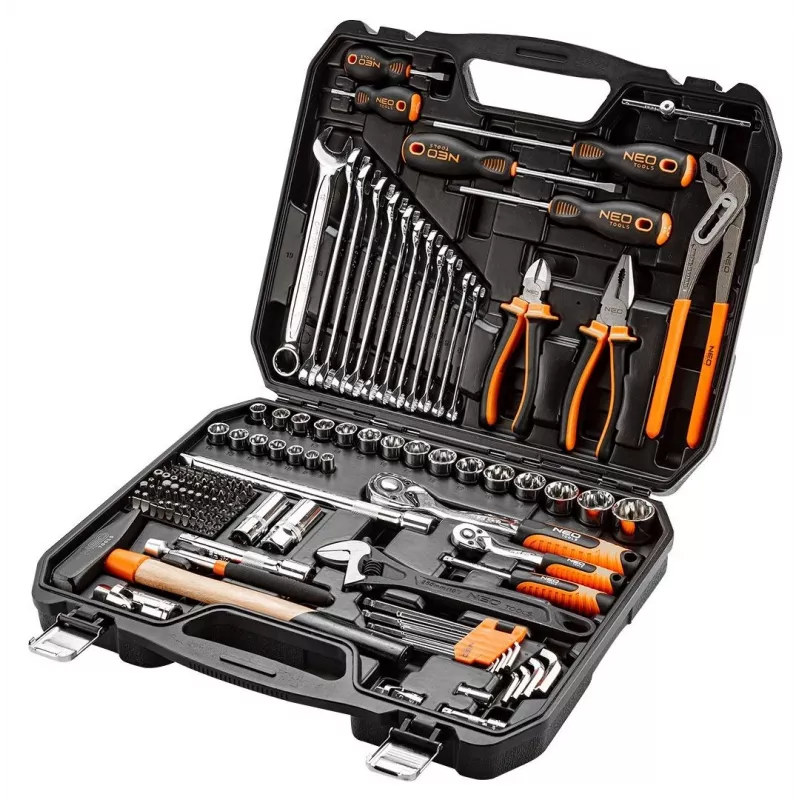 NEO tools 08-945 Steckschlüsselsatz 1/4 1/2 Zoll vielseitig langlebig