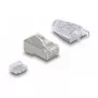 DeLOCK RJ45 Modularstecker Cat.6 mit gebogenem Rasthebelschutz und Knickschutz, 50 Stück