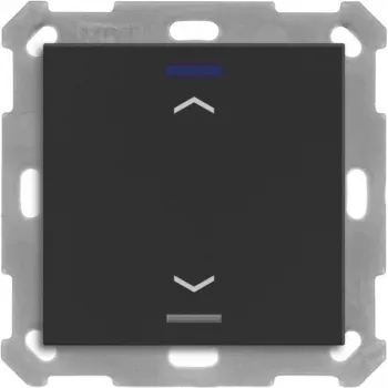 MDT BE-TAL550106.A1 KNX Taster Light 55 1-fach RGBW Schwarz matt Jalousie 1 (BE-TAL550106.A1)