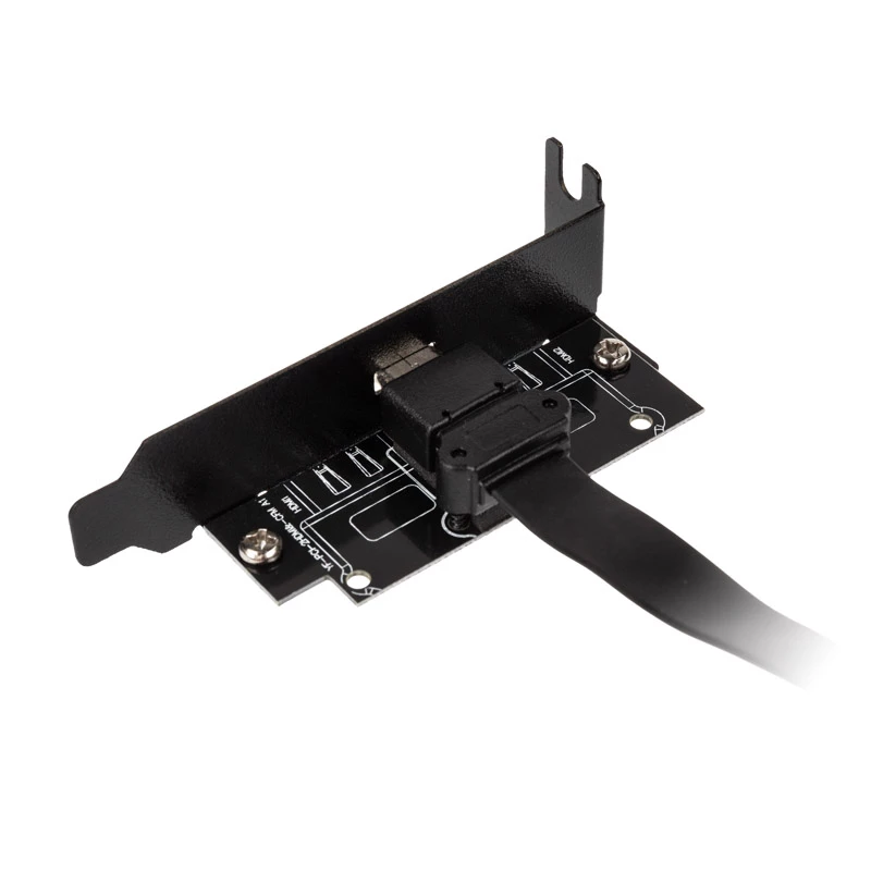 Akasa Low Profile PCI Bracket Adapter USB 3.1 Typ C - schwarz - Adapter - Digital/Daten