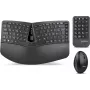 Perixx PERIDUO-606A Tastatur Maus inklusive RF Wireless Deutsch Schwarz (PERIDUO-606A DE)