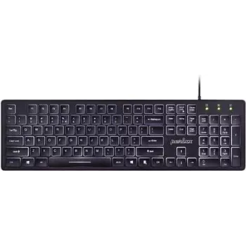 Perixx PERIBOARD-317 DE B kabellose Tastatur Deutsch, QWERTZ Schwarz hintergrundbeleuchtet (PERIBOARD-317 DE B)