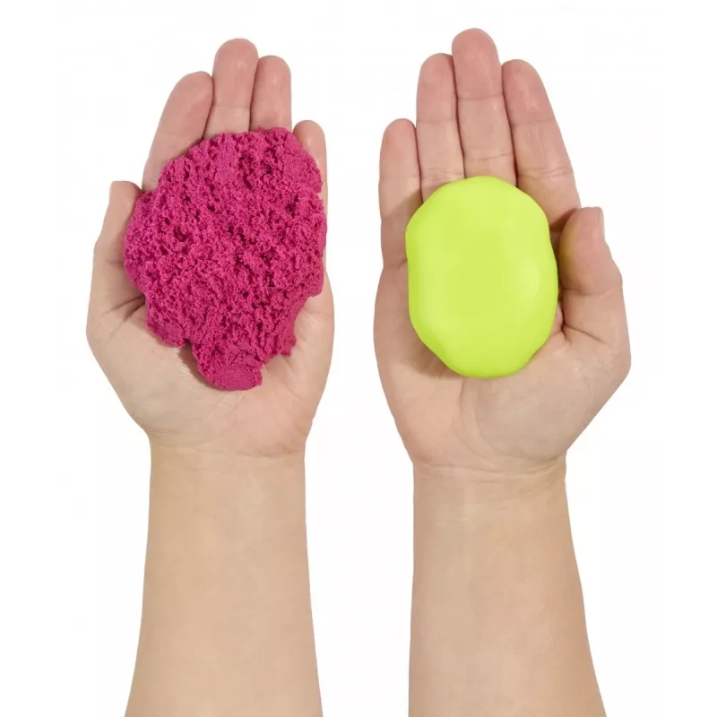 Knetmasse Wonder Factory Never Dry Dough, Limettengrün, Pink