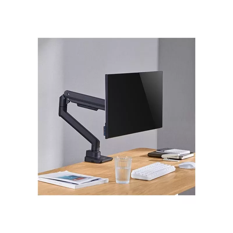 LogiLink BP0168 Gasfeder-Monitorarm, 17-49 Zoll, bis zu 20 kg, Schwarz