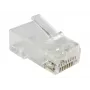 RJ-45-Steckverbinder Alantec WT118, RJ45-Stecker gerade, Cat5e, U/UTP (UTP), transluzent weiß, Packung mit 100 Stück