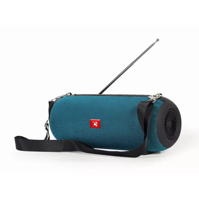 Stereo tragbarer Lautsprecher GEMBIRD SPK-BT-17-G — Bluetooth 5.1, 5 W RMS, 1200 mAh, MicroSD, FM, AUX