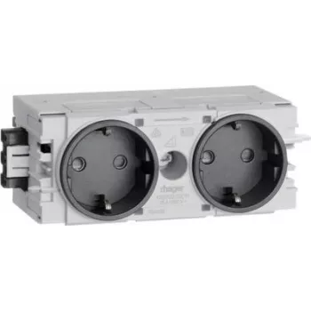 Hager Dado Trunking Plug-In-Modul (B x H x T) 120 x 50 x 61 mm GS20009011 1 Stk. graphitschwarz (RAL 9011) (GS20009011)