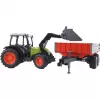 Spielzeugtraktor Bruder Claas Nectis 267 F mit Kippanhänger