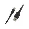 Cable Braided USB-Lightning 1m Black