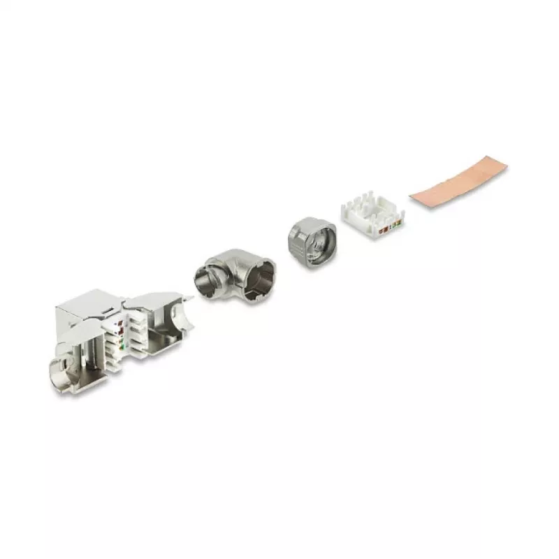 Keystone RJ45 Modul DELOCK 90374 Cat.6A 90° werkzeugfrei