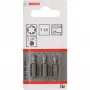 Bosch Schrauberbit extra hart, 3 Stk., Torx, T15, Stahl, T15, 25 mm