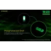 Schlüsselanhänger-Taschenlampe Nitecore TIKI GITD Grau — USB wiederaufladbar, 1 lm, 55 mm, 12 g, IP66