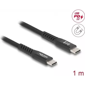 USB-Kabel DeLOCK 81119 USB 2.0 1m USB C Schwarz