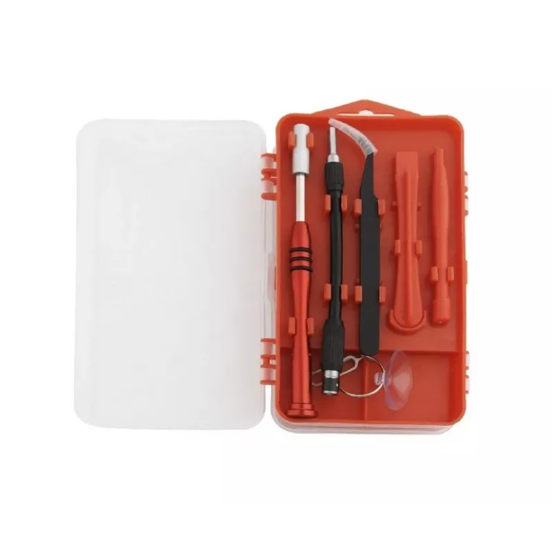 Manuelles Schraubendreher-Set GEMBIRD TK-SD-07 — 90-teilige Kombinationsschraubendreher und Bits, magnetische Spitzen, roter Tragekoffer