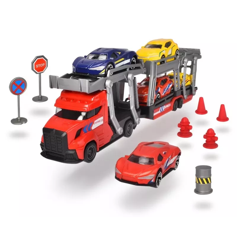 Mechanisches Spielzeugset Dickie City Set 203745012 mit Fahrzeugen und Zubehör