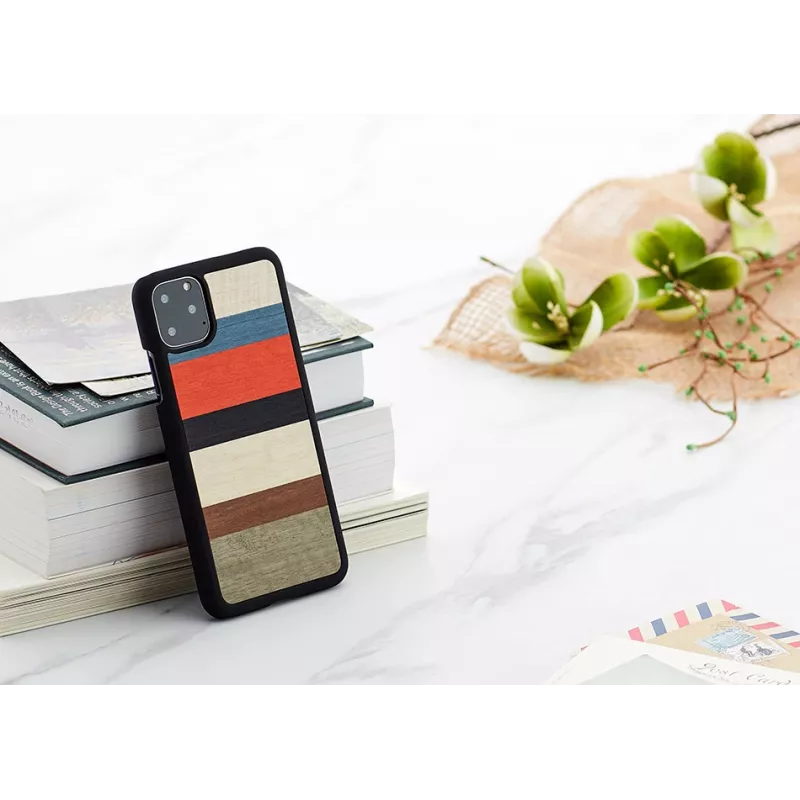 Smartphone-Hülle man and wood für iPhone 11 Pro Max — Corallina Schwarz Schutzcover