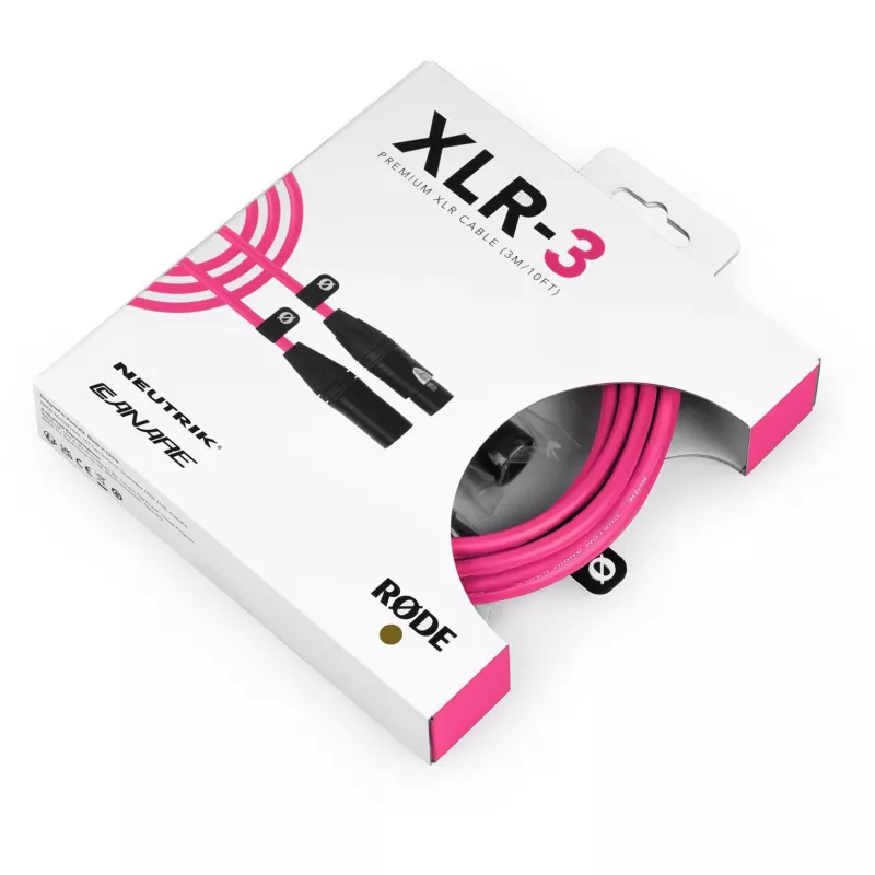 RØDE XLR3M-P Audiokabel 3 m XLR Pink