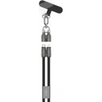 Ansmann Lanyard Kabel USB Type-C auf Lightning schwarz - Kabel - Digital/Daten (1700-0192)