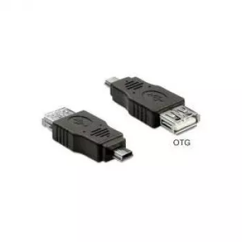 USB-Adapter DeLOCK 65399 mini USB A auf USB A Schwarz