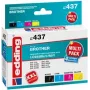 edding Druckerpatronen EDD-437 schwarz, Cyan, Magenta, gelb kompatibel mit brother LC-985BK/C/M/