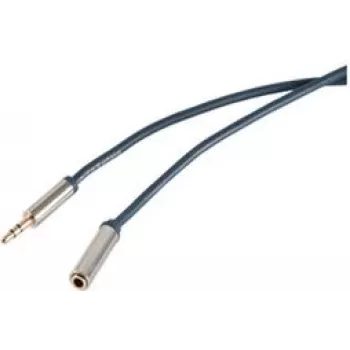 shiverpeaks sp-PROFESSIONAL Audio-Kabel 5 m 3,5 mm Blau - Chrom (SP30808-schlank)