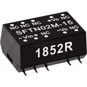 Power-Adapter/Inverter MEAN WELL SFTN02M-12 — 12 V Ausgang, 2 W, Eingang 10,8–13,2 V, RoHS