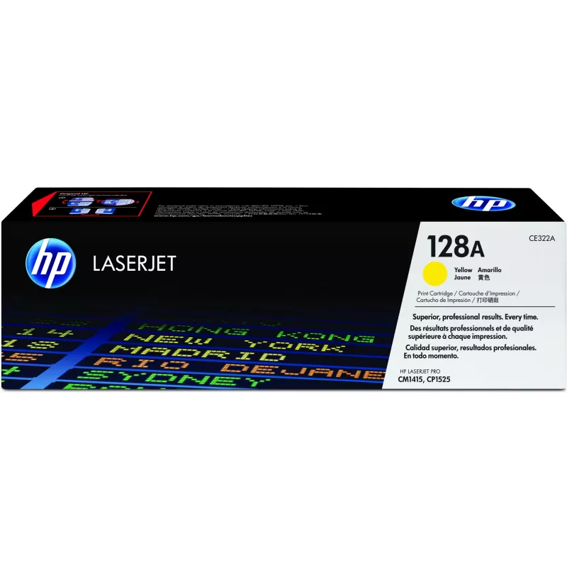 HP 128A Yellow Original LaserJet Tonerkartusche, 1300 Seiten, Gelb, 1 Stück