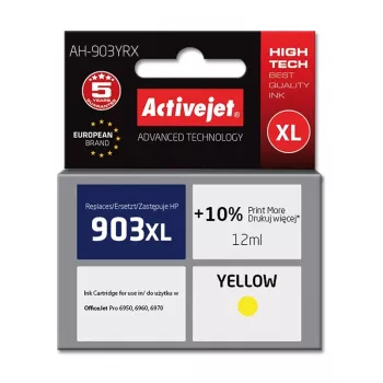 Tintenpatrone ActiveJet AH-903YRX kompatibel für HP 903XL, gelb, 12 ml, XL hohe Reichweite