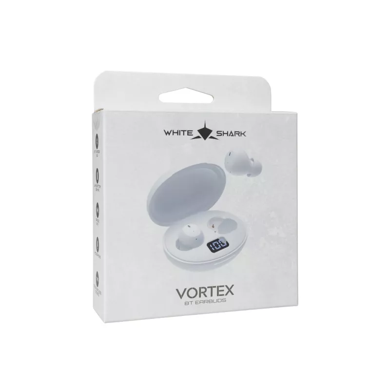 Kabellose Ohrhörer White Shark GEB-TWS-02 Vortex Weiß