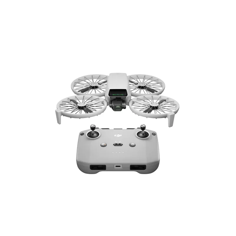 DJI Flip Drohne mit 4 Rotoren, 48 MP Kamera, 3840×2160 Video, 3110 mAh Akku, Schwarz/Weiß