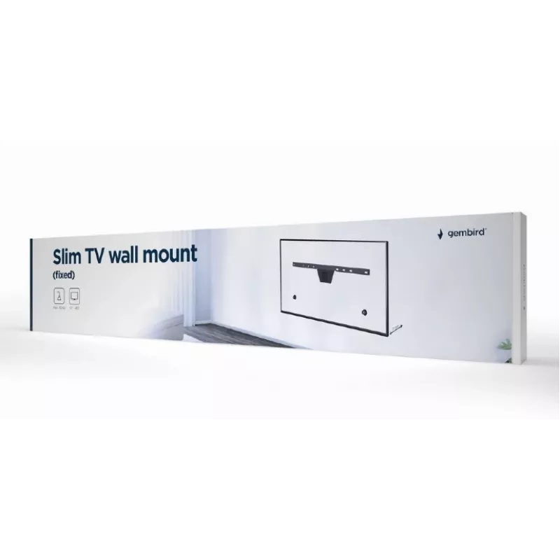 TV-Halterung Gembird WM-S80F-01 2,03 m Schwarz 50 kg Kapazität