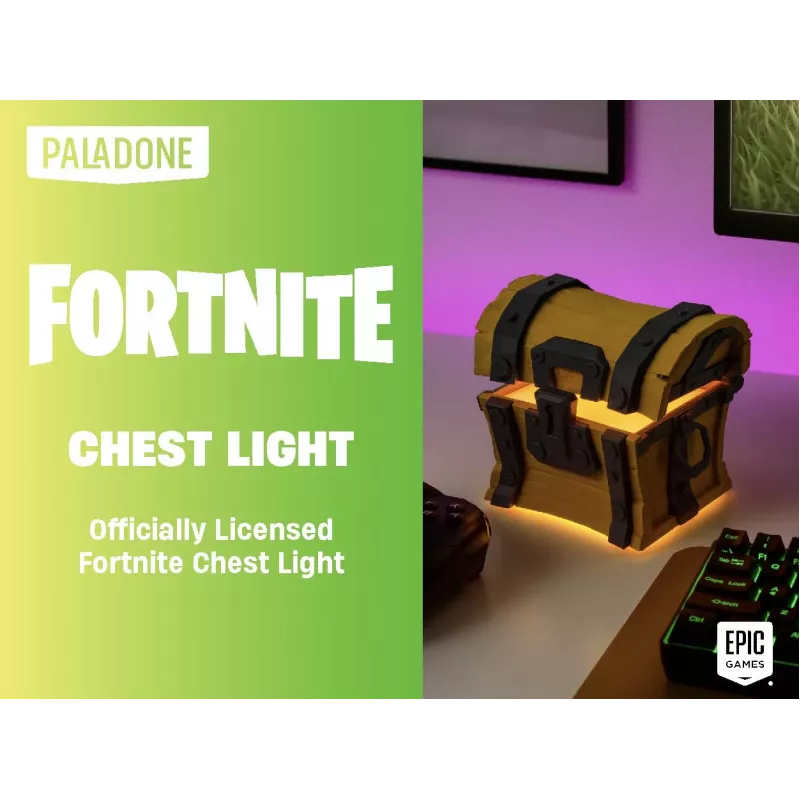Tischlampe Paladone Fortnite Chest Light – thematische LED-Neuheitenlampe
