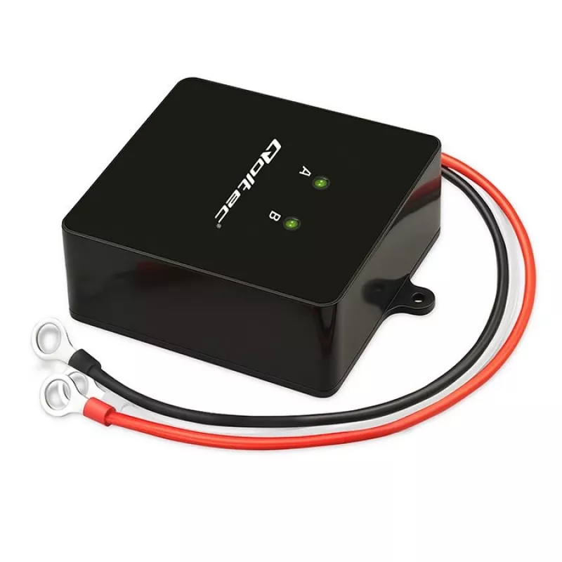 Batterie-Spannungsausgleicher QOLTEC 51097 für 24V (2×12V) Batterien, 5A Ausgleichsstrom