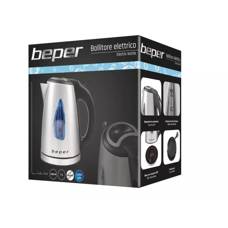 Wasserkocher Beper BB.002 1,7 l 2200 W Silber