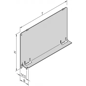 SCHROFF Luftleitblech - Slotabdeckung 3HE 12TE 220T (34562844)