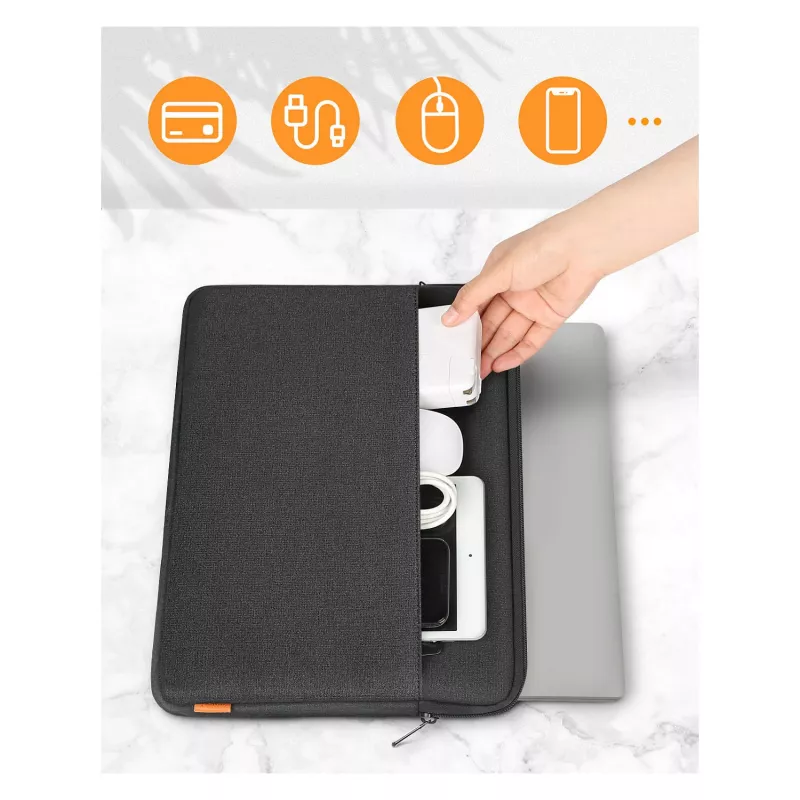 Sleeve-Tasche Inateck LB01005 für 39,6 cm (15,6 Zoll) Laptops, Schwarz
