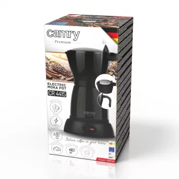 Elektrische Moka-Kaffeemaschine Camry CR 4415b 0,5 L, 480 W, schwarz