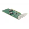 DeLOCK PCI Express 4.0 x16 Karte auf 4 x SFF-8639 NVMe - Bifurcation - Low Profile Formfaktor