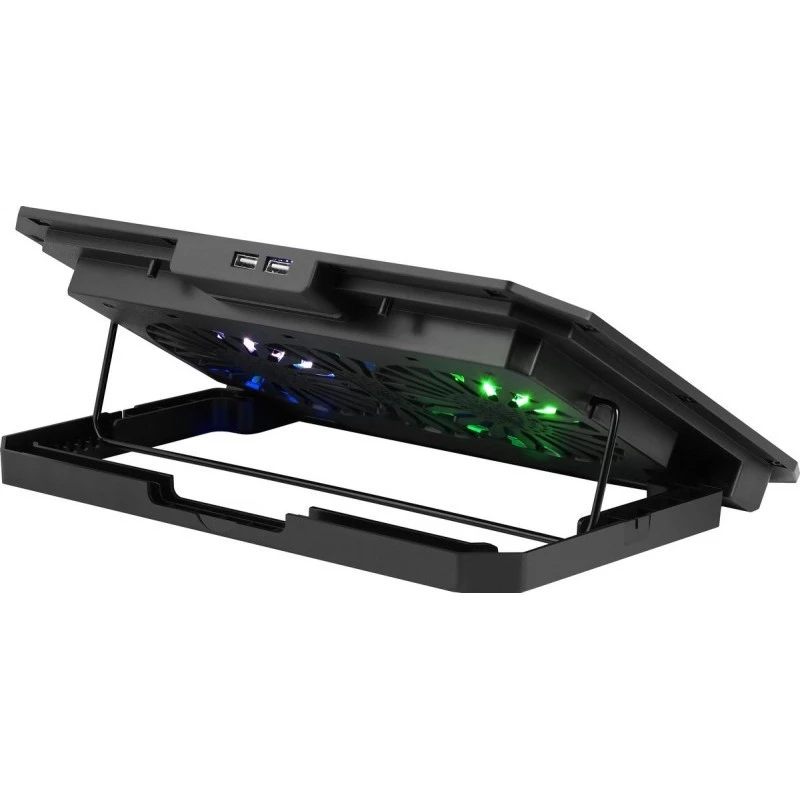 Notebook-Kühlpad DEFENDER NS-510 mit 2 Lüftern, 2×USB-Anschlüssen und RGB-Beleuchtung