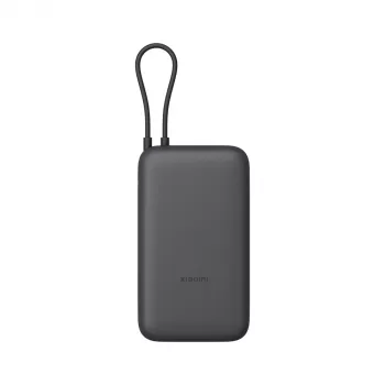 Powerbank Xiaomi 20000mAh mit integriertem Kabel, Dunkelgrau, Modell 61828