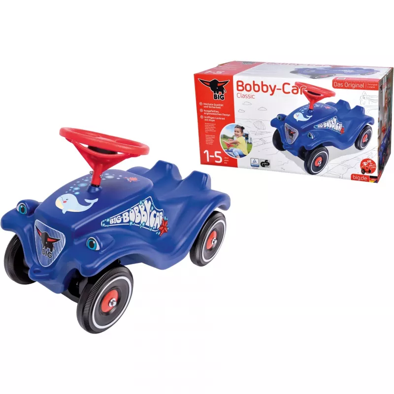 Rutschauto Simba-Dickie BIG Bobby-Car, Schiebeantrieb, Alter 1–5, 4 Räder, blau/rot