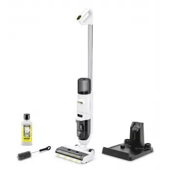 Bodenwasch-Sauger Karcher FCV2 Natural N 1.056-101.0 — Akku 21,6 V, Laufzeit 25 min, 160 W, Trocken‑ & Nassreinigung, beutellos, LED-Anzeige