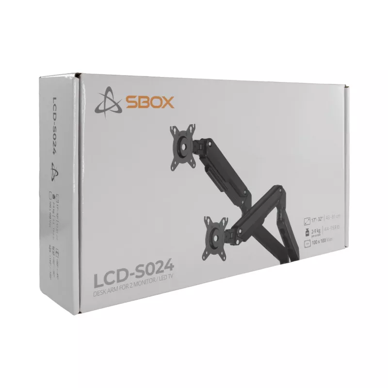 Sbox Desktop LCD-S024-3 (17-32/2x2-9kg/100x100)