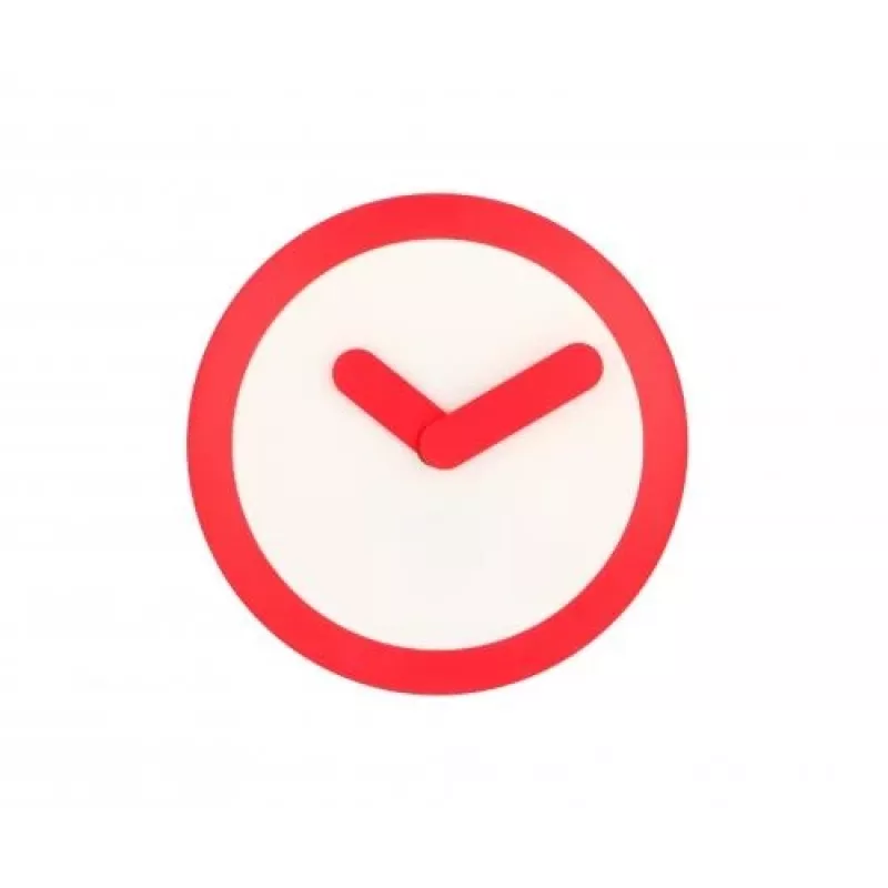 NeXtime klok 2615ro Focus, Ø25 cm, Wanduhr, Weiß/Rot