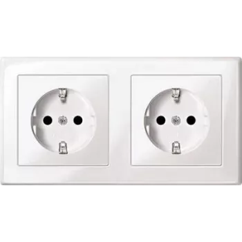 Steckdose CEE 7/3 Merten MEG2328-1419 Weiß