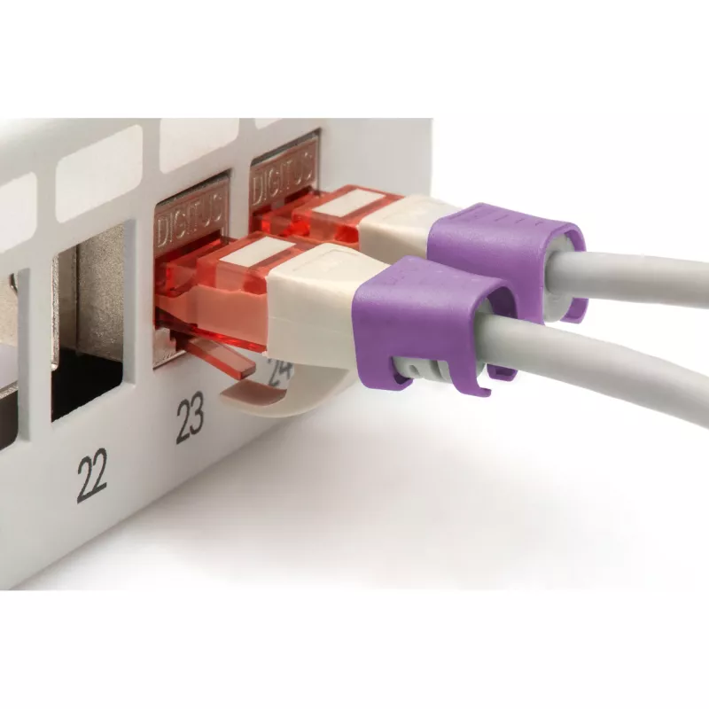 Farbcodierungsclip Digitus Color Clips für Patchkabel A-CC-VI PVC Violett