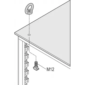Schroff Lifting Eyes Kit M12 (4PCS/KIT) (23130072)