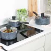 Topfset Russell Hobbs Nightfall Stone 3-teilig 16/18/20 cm antihaftbeschichtet
